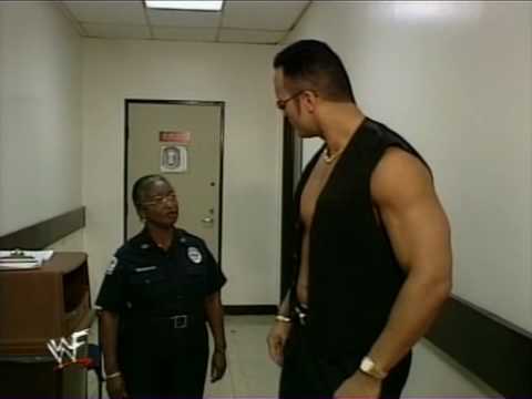 WWE The Rock funny segment with an old lady