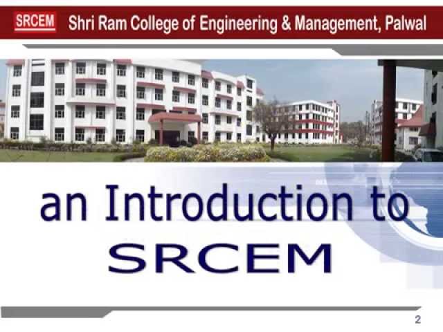 Shri Ram College of Engineering and Management video #1