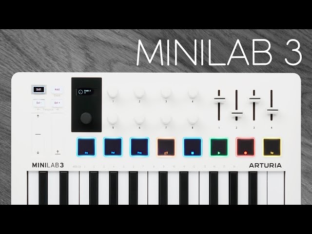 Vídeo relacionado con MiniLab 3 Deep Black, Arturia Controlador MIDI 25 teclas Plug and Play