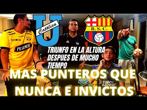 U.Católica 1 vs Barcelona SC 2 || Reacción de amigos || Liga Pro 2022