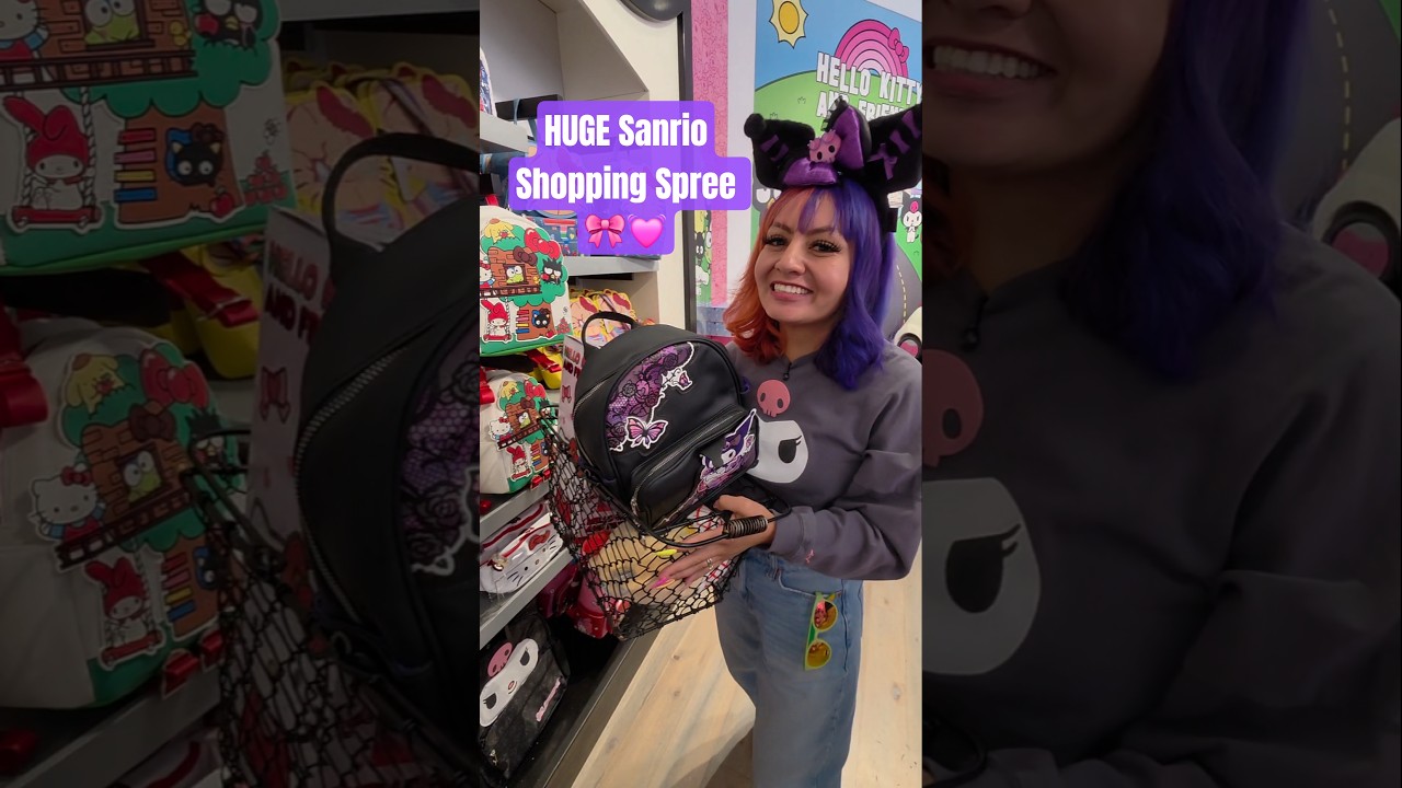 HUGE Sanrio Shopping Spree 🛍  #sanriogirl #hellokitty #universalstudios