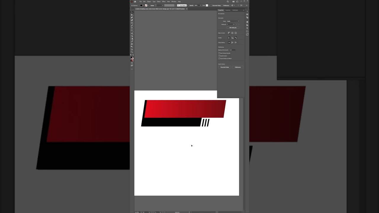 live creative breaking news lower third vector​ #shorts