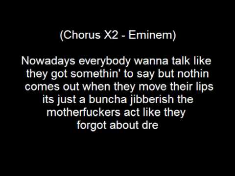 Dr. Dre - Forgot About Dre (Lyrics)