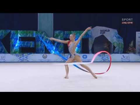 2019.04.20 Ташкент - Vedeneeva Ekaterina 🇸🇰SLO - Лента 16,500 - World Cup Tashkent 2019