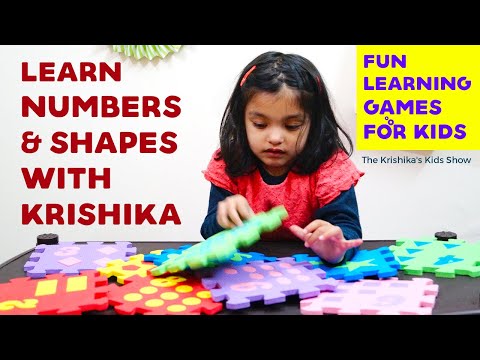 Learn Numbers & Shapes With Krishika | Learning Video For Children | Fun Learning Games For Kids