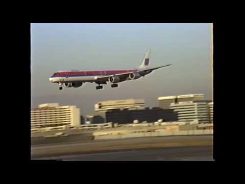 United Douglas DC-8-71 Departing / Arriving LAX