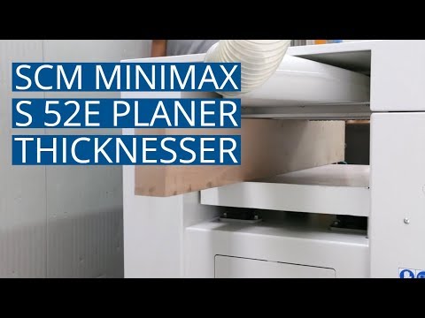 SCM Minimax Planer Thicknesser S52ES Machinery Demonstration