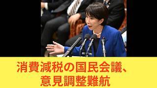 消費税減税の国民会議、難航　#自民党