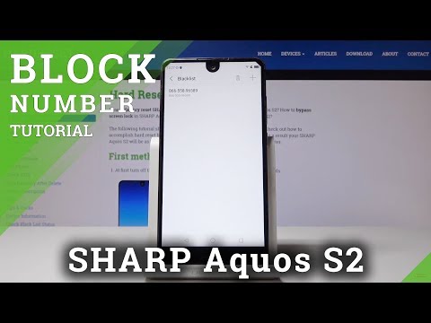How to Block Number in SHARP Aquos S2 - Block Calls & Messages