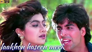Lakhon Haseen – Kumar Sanu &amp; Asha Bhosle | 90s Romantic Hindi Song | Main Khiladi Tu Anari (1994)