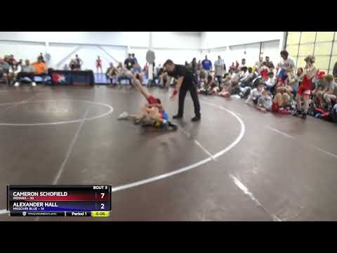 77 Lbs Round 1 (8 Team) - Cameron Schofield, Indiana Vs Alexander Hall, Missouri Blue 4803
