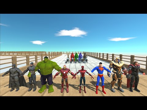 THE AVENGERS DEATH RUN - Animal Revolt Battle Simulator