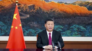 Xi Jinping delivers speech at WEF Davos Agenda 2021 via video link