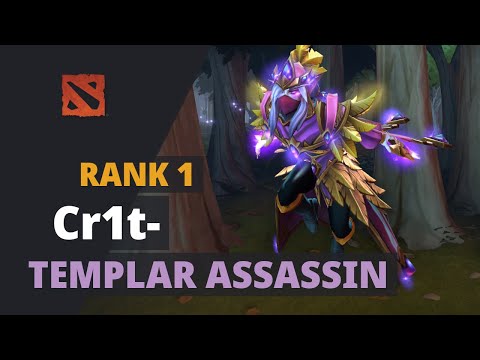 Cr1t- (Rank 1) plays Templar Assassin Dota 2 Full Game