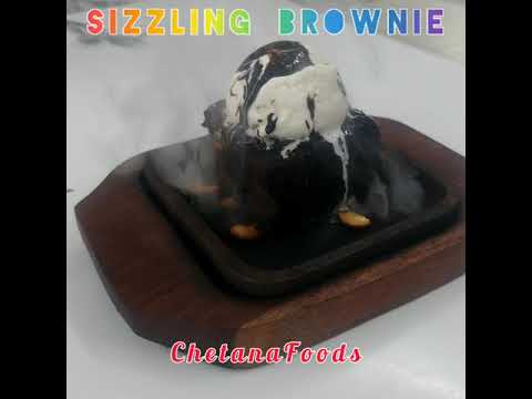 Sinful SIZZLING CHOCOLATE BROWNIE with Icecream 😋 #KidsFavourite #Dessert #Sweet #ChetanaFoods