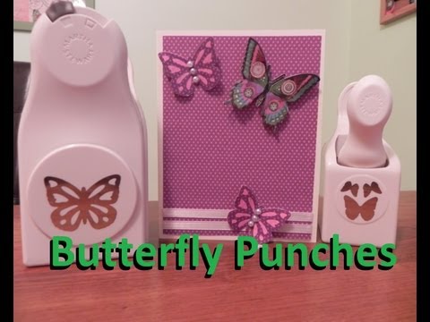 Butterfly embellishment craft punch for cards and scrapbooks