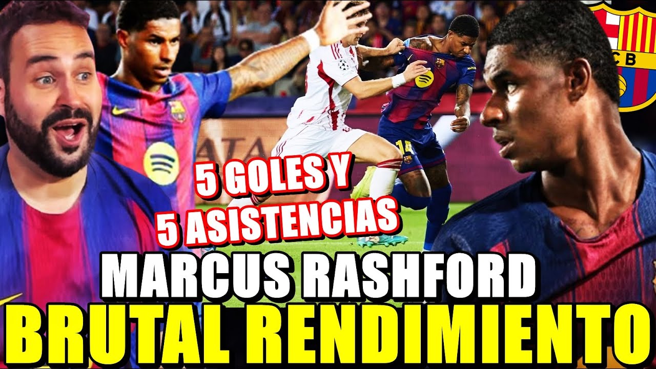 BRUTAL INICIO de RASHFORD en el BARÇA ¡5 GOLES y 5 ASISTENCIAS! CERCA de QUEDARSE