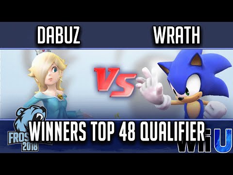 Frostbite 2018 Smash 4 Singles  WINNERS TOP 48 QUALIFIER -  Dabuz (Rosalina) vs  Wrath (Sonic)