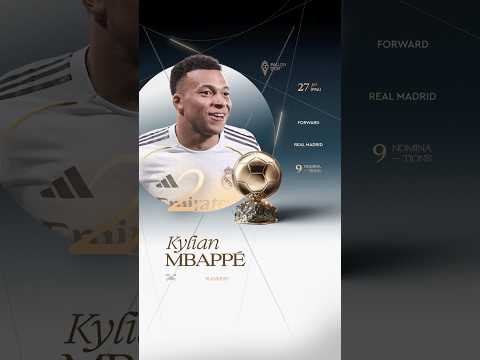 🏆 La 2e place du Ballon d'Or 2026 est attribuée à Kylian Mbappé (Real Madrid) #ballondor #mbappe