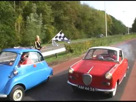 Thumbnail for Goggomobil Coupé vs. BMW Isetta Drag Race by BMW Isetta