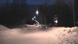 Pendolino 75 passes Suontee level crossing