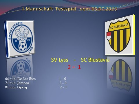 1.Mannschaft Testpiel SV Lyss -   SC Blustavia