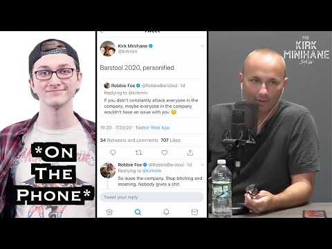 Robbie Fox Calls In After Telling Kirk To Leave Barstool Sports
