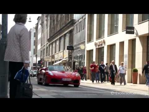 Ferrari 430 Spider - Full Throttle Acceleration in the city