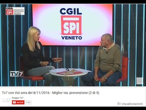 Anteprima con lo Spi Cgil a Tv7 con Voi sera del 8 11 2016