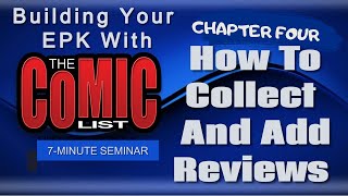 Setting Up Your EPK on The Comic List   How To Add and Collect Reviews