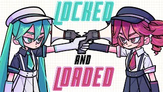 Cover art for locked and loaded | hatsune miku vs kasane teto |
