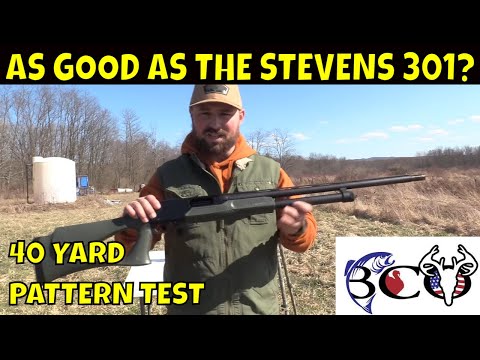 patterning the stevens 320 with  565 comp n choke & burgess creek ammo | bco review |