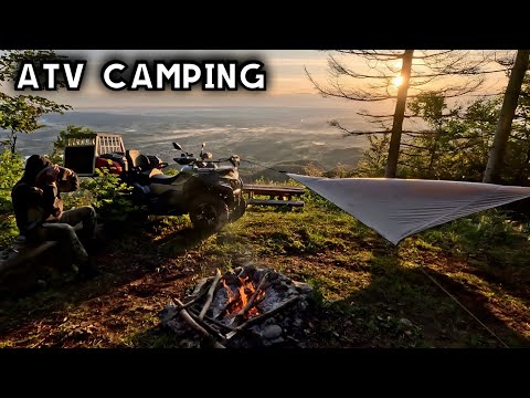 Camping in the Mountains, Traveling with ATV CF MOTO CFORCE 625