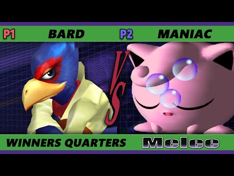 S@X 445 Winners Quarters - Bard (Falco) Vs. Maniac (Jigglypuff) Smash Melee - SSBM