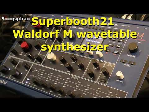 Superbooth21 Waldorf M wavetable synthesizer