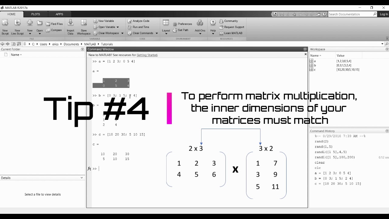 Matrix Operators | MATLAB Tutorial 4