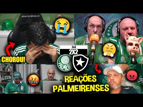 REAÇÕES dos PALMEIRENSES FURIOSOS com a ELIMINAÇÃO -PALMEIRAS 2X2 BOTAFOGO [REACT LIBERTADORES 2024]