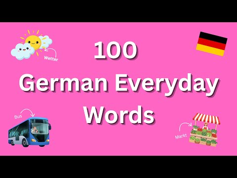 100 German Everyday Words | 100 German Everyday Words | KidsGerman