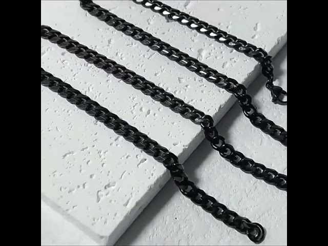 Vídeo relacionado con DaMei Collar de Mujer Hombre Personalizado con Nombre Collares de Hombre Personalizables Acero Inoxidable con Nombre de Pareja Grabada con Cadena de 22 "(58 cm)(Rosa/Plata/Negro) (Silver #1)