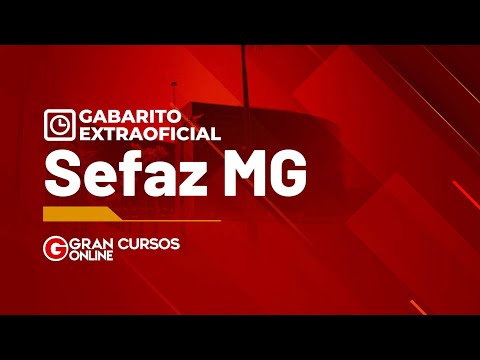 Concurso Sefaz MG: Gabarito Extraoficial