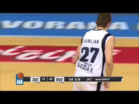 ABA Liga 2016/17 highlights, Round 15: Zadar - Budućnost VOLI (26.12.2016)