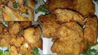 طريقة عمل الجمبري المقلي والسمك الفليه بكل تكاته فديو المليون مشاهده