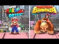 New Donk City In Donkey Kong Bananza Vs Super Mario Odyssey Comparison