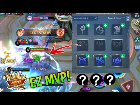 EASY MVP BEST BUILD AND EMBLEM FOR GUINEVERE 2022 | ONE HIT EVERYTHING | GUINEVERE TUTORIAL - MLBB