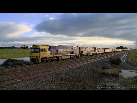 2KC5 Grain Train With NR Class Diesel Locomotives (12/8/2019) - PoathTV Australian Railways