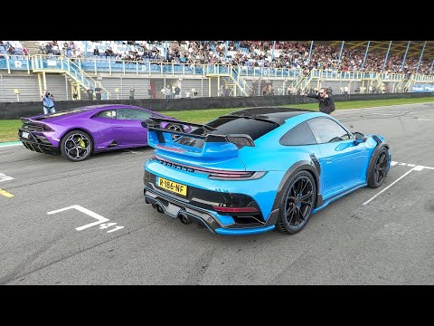 Supercars Drag Racing - Capristo 812, TTE855 RS3, Huracan STO, 820HP G-Power M8, Techart GT Street R