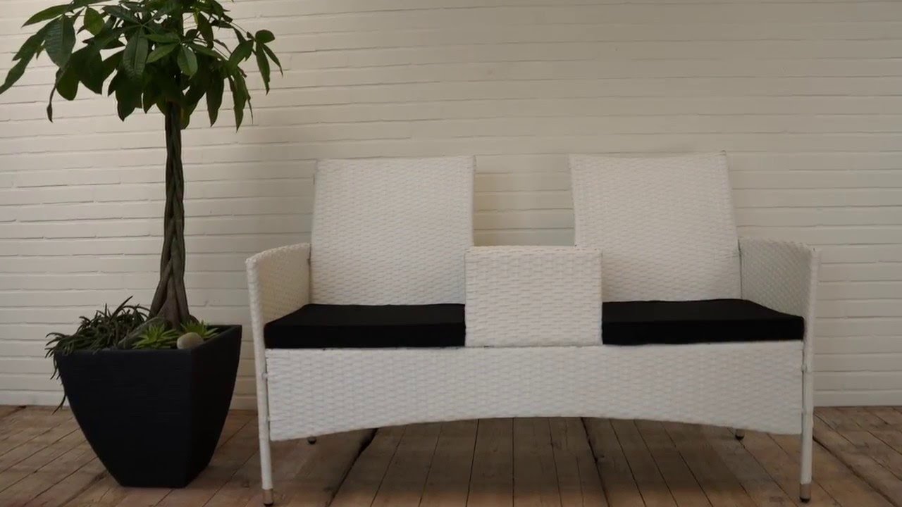 Loveseat wicker Como - loungeset.com