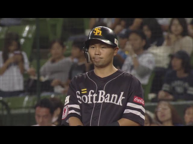 【1回表】変化球を捉えた ホークス・中村晃の先制タイムリー!! 2019/10/10 パーソル CS パ final L-H