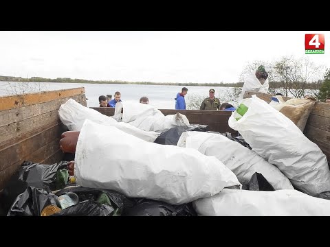 На Гомельшчыне прайшла акцыя "Чысты вадаём" видео