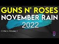 Guns N' Roses - November Rain (2022 Version) - Karaoke Instrumental - Female